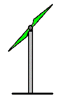 2-blades wind turbine