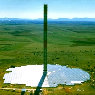 Solar Chimney in Manzanares, Ciudad Real, Castile-La Mancha, Spain